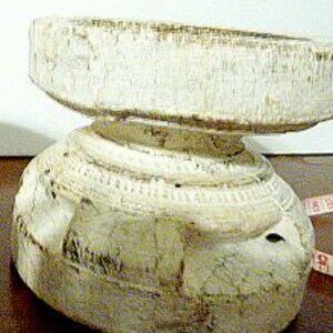 Vintage Indian Seed Extractor Candle Holder